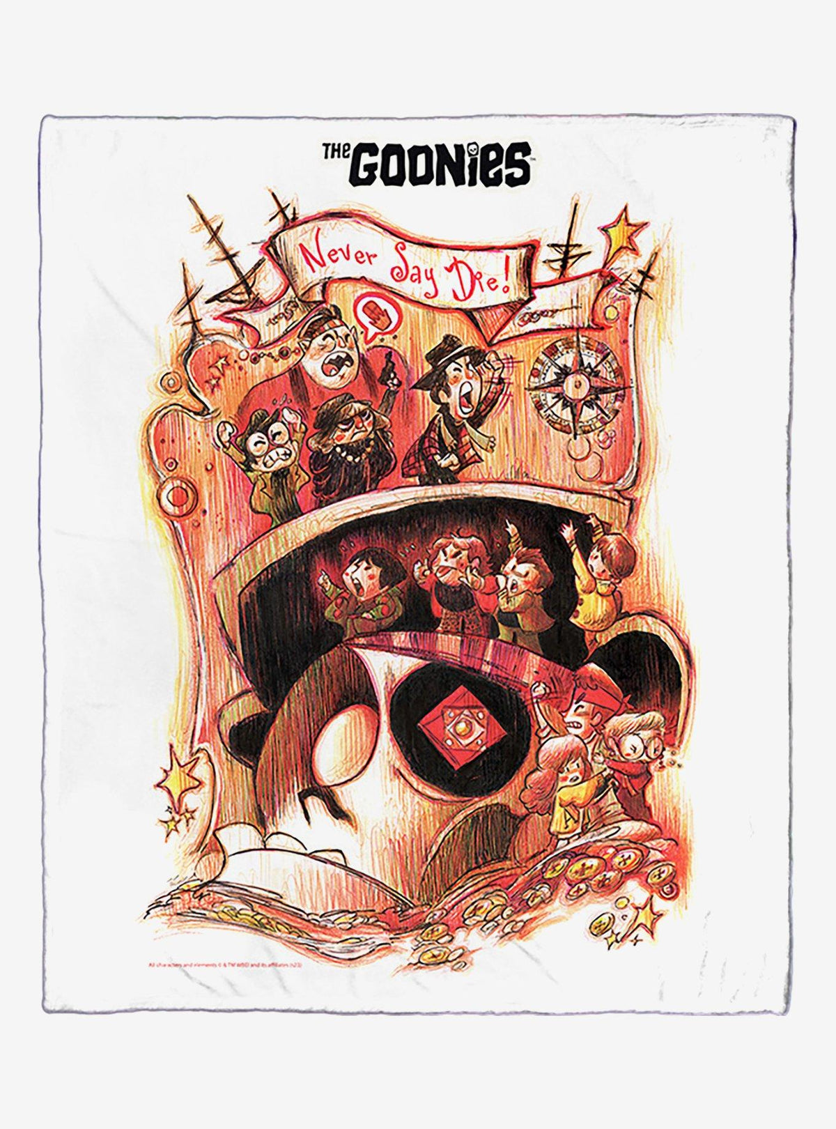 Manta de tacto sedoso Los Goonies