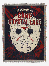 Manta tapiz tejido Friday the 13th: Bienvenidos