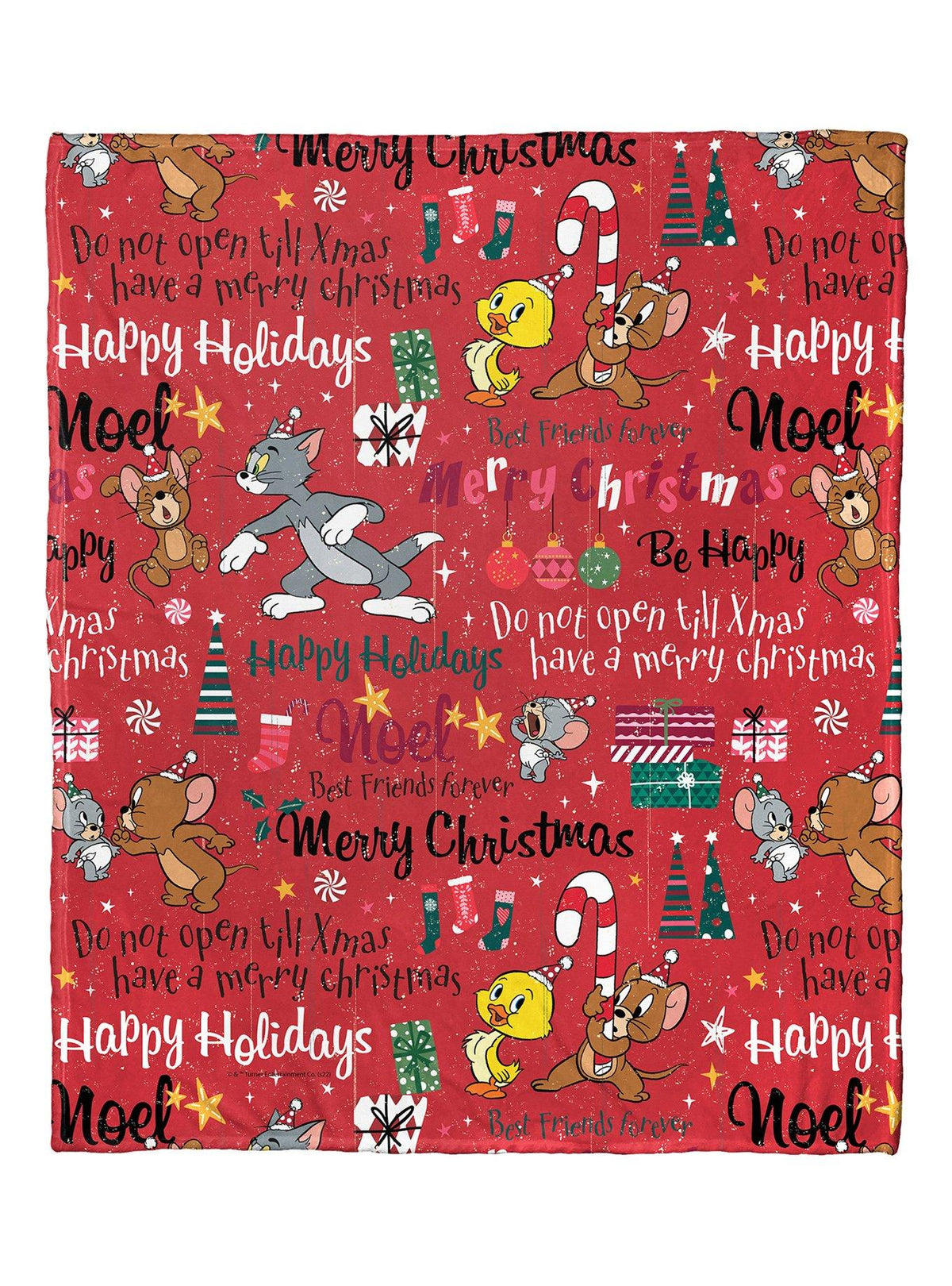 Manta suave Tom and Jerry Festive Cheer