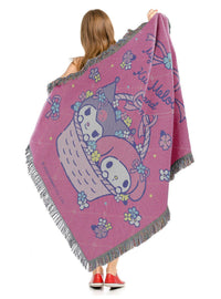 Manta tapiz tejido My Melody Canasta de flores