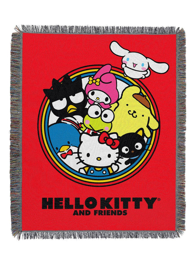 Manta tapiz tejida Hello Kitty Circle of Fun