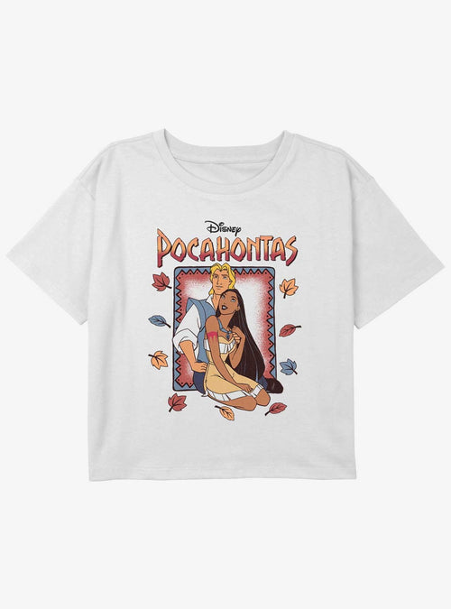 Polera corta juvenil Disney Pocahontas y John Smith