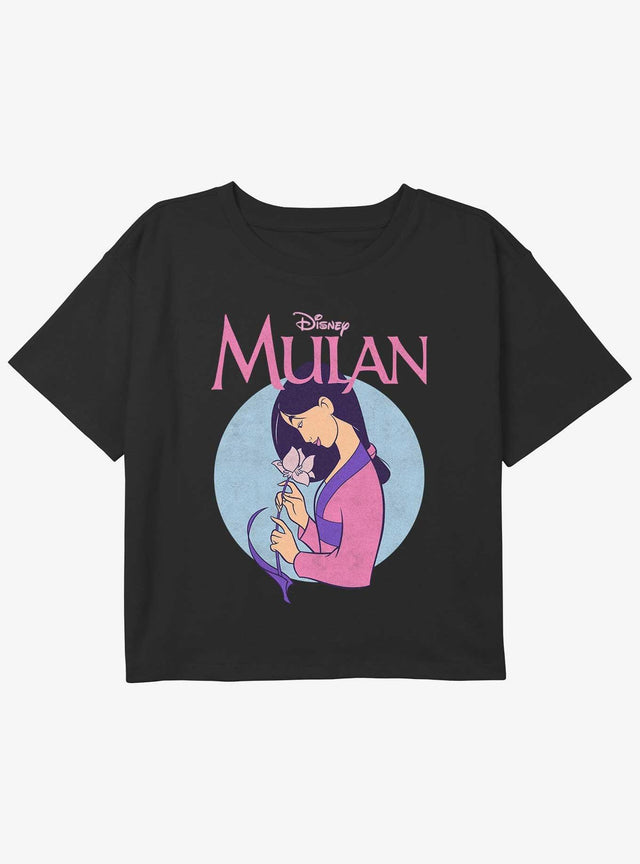 Polera crop juvenil Disney Mulán Blossom