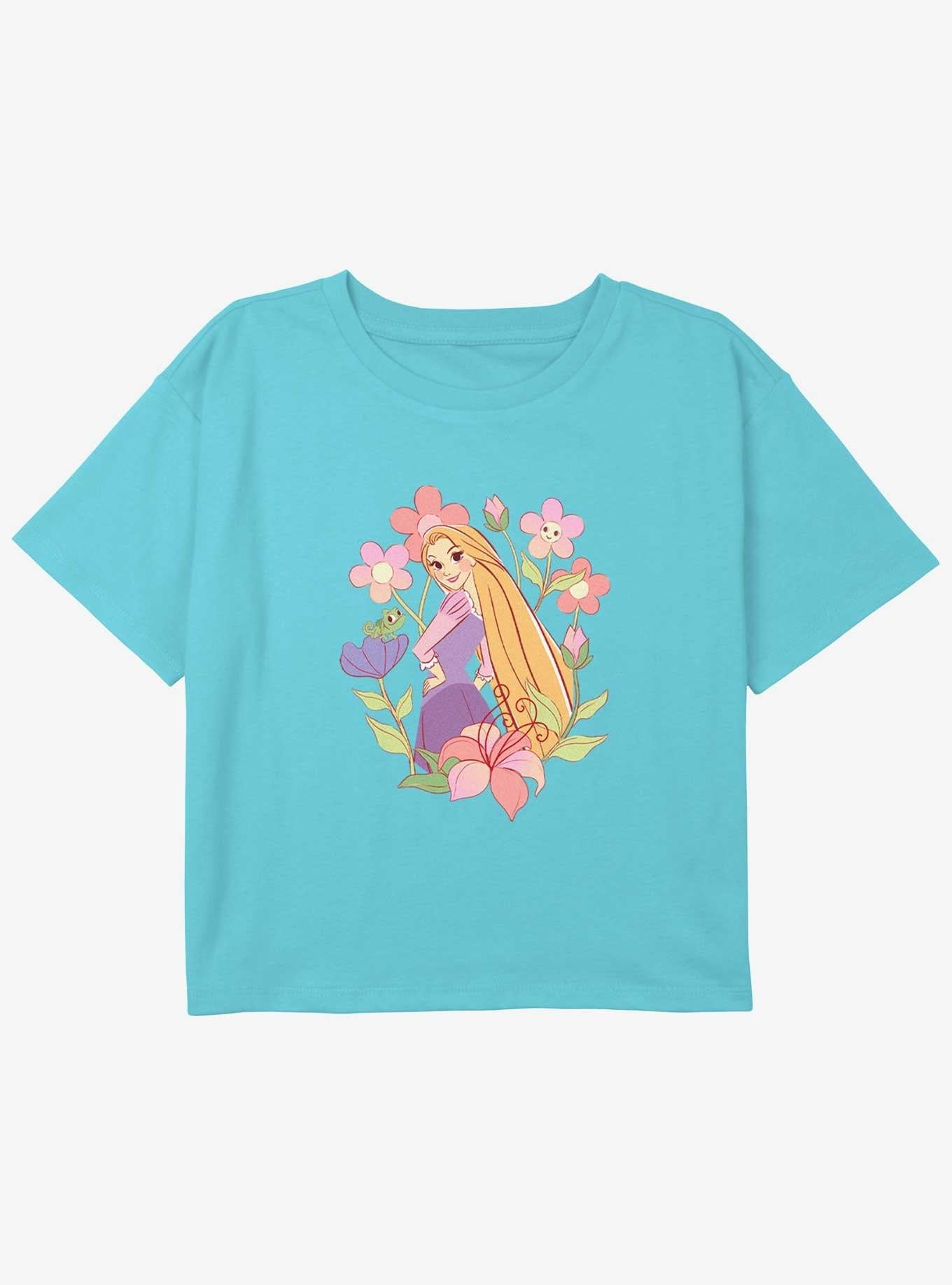 Polera crop juvenil Disney Tangled de Rapunzel y Pascal