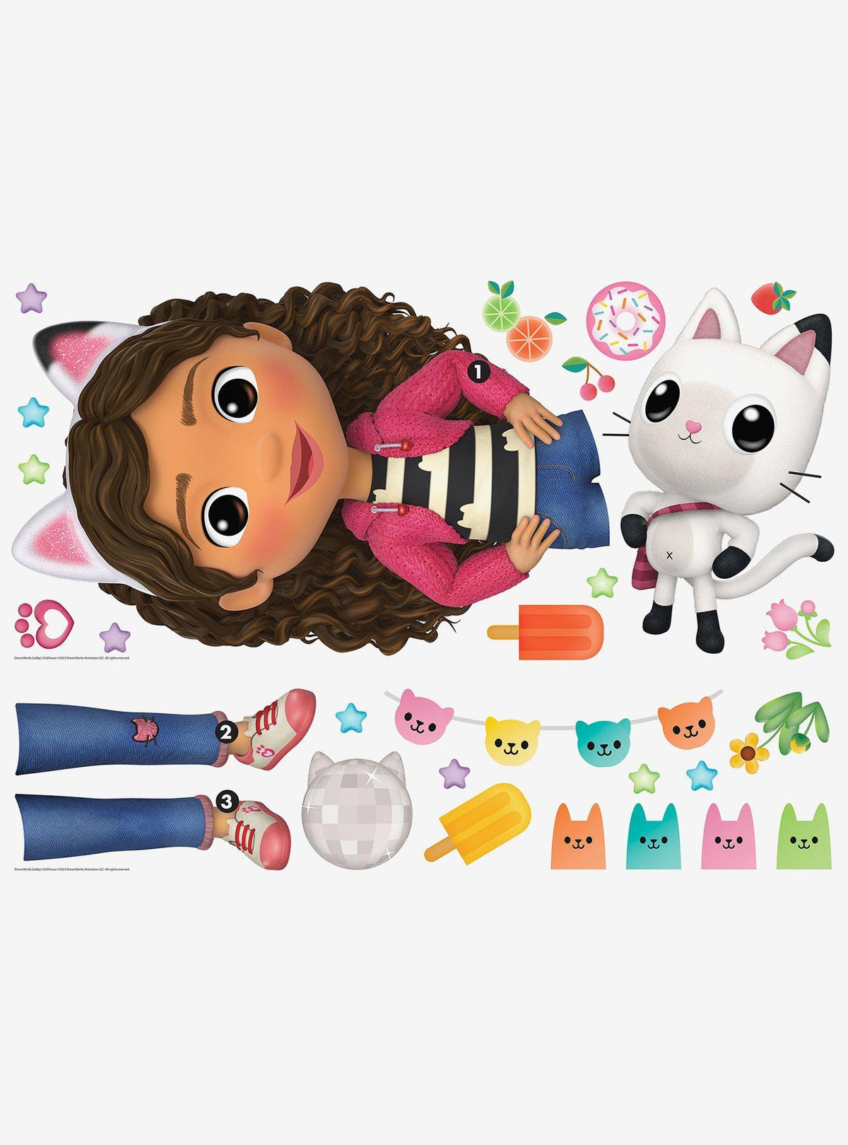 Adhesivos murales gigantes de Gabby's Dollhouse