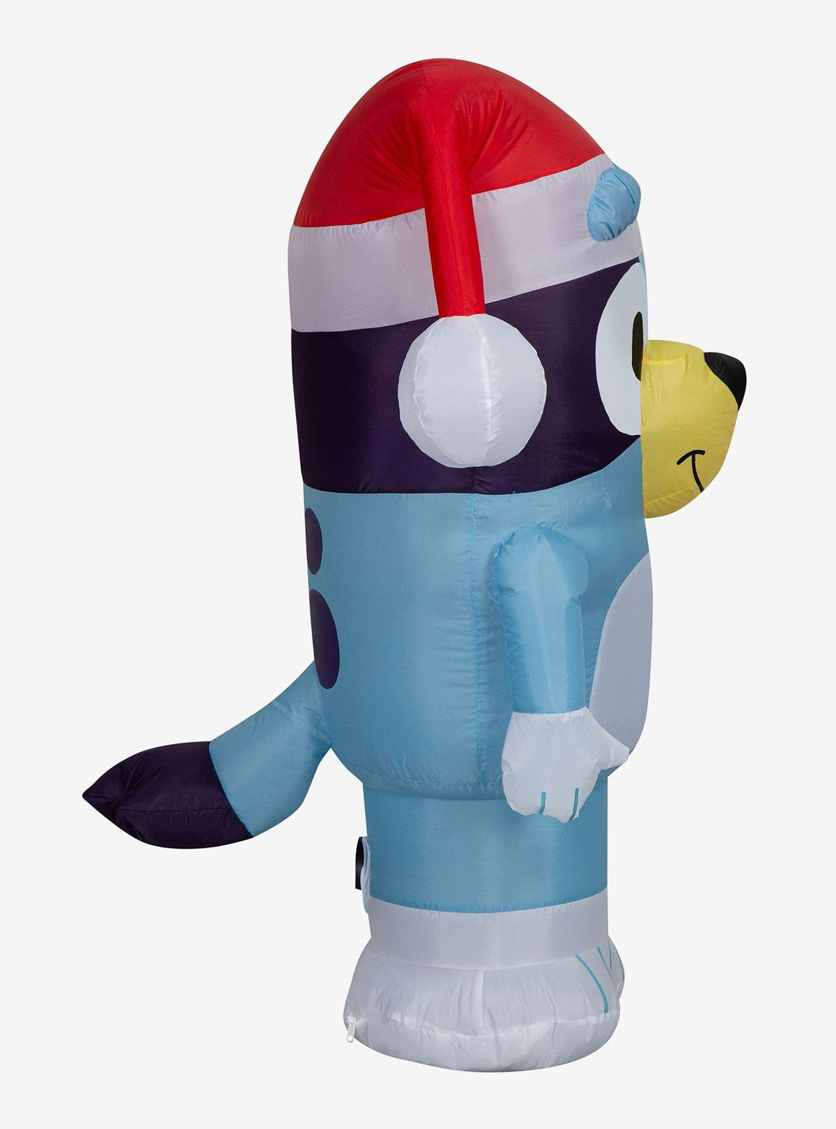 Adorno inflable de Bluey con gorro de Navidad
