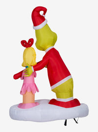 Inflable navideño del Grinch con Cindy-Lou Who