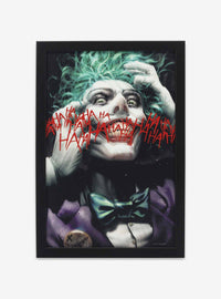 Cuadro enmarcado de madera DC Comics: The Joker Haha