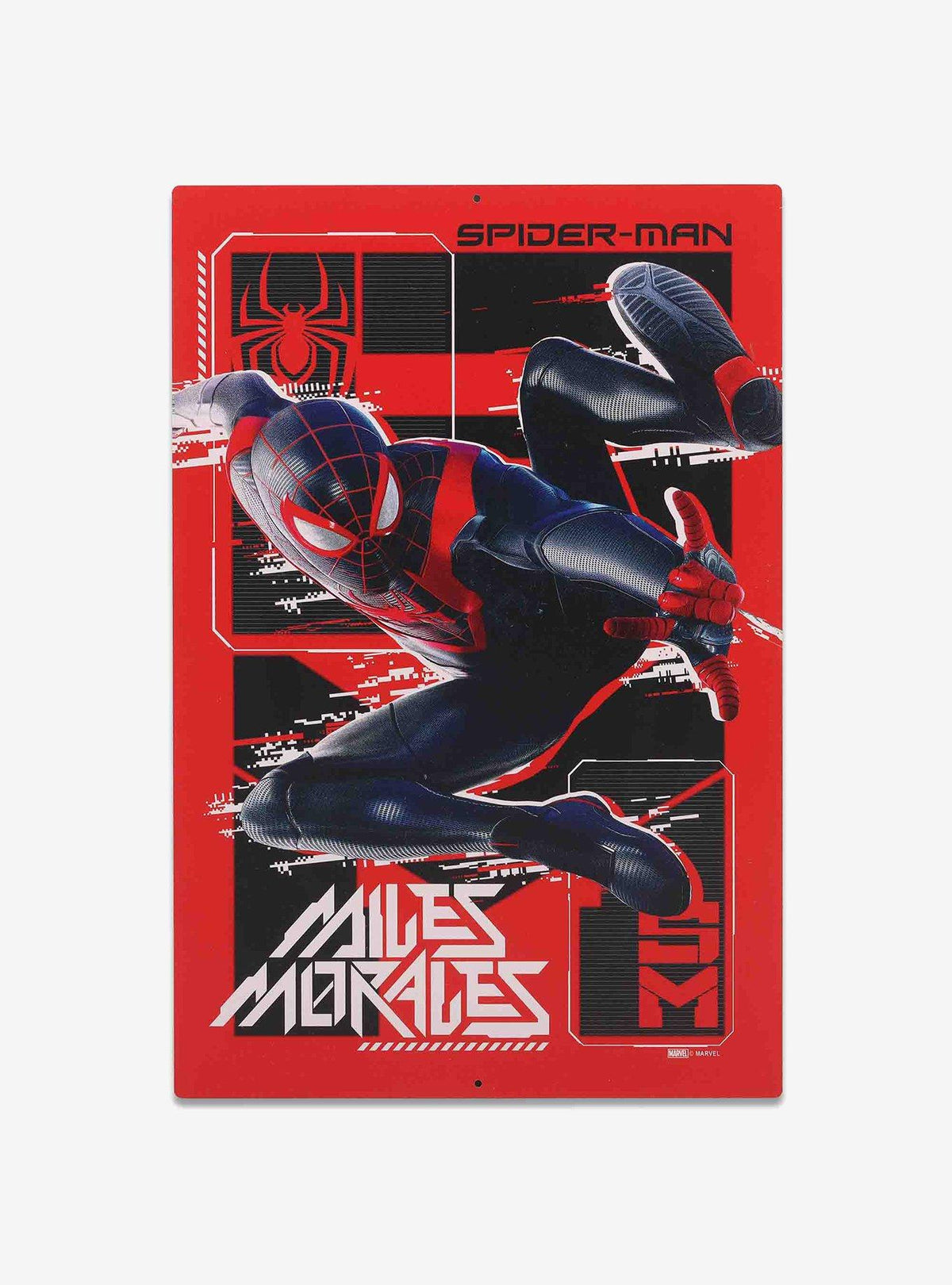 Letrero metálico de Spider-Man: Miles Morales