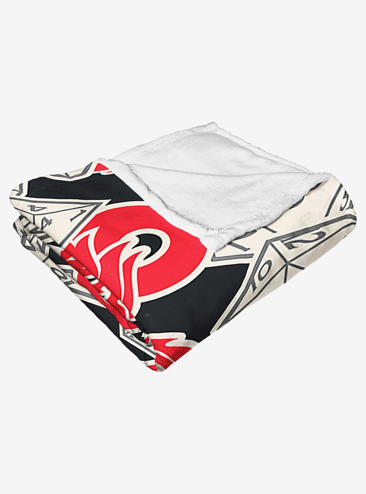 Manta de tacto sedoso con logo y dados de Dungeons & Dragons