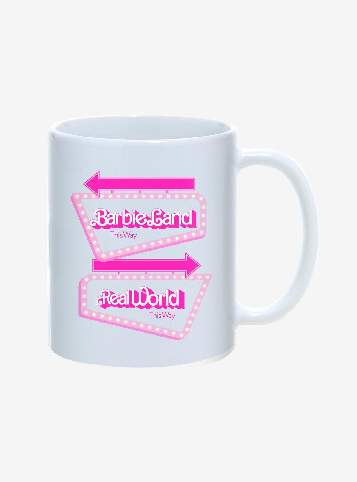 Taza Barbie: Barbieland y el mundo real, 11 oz