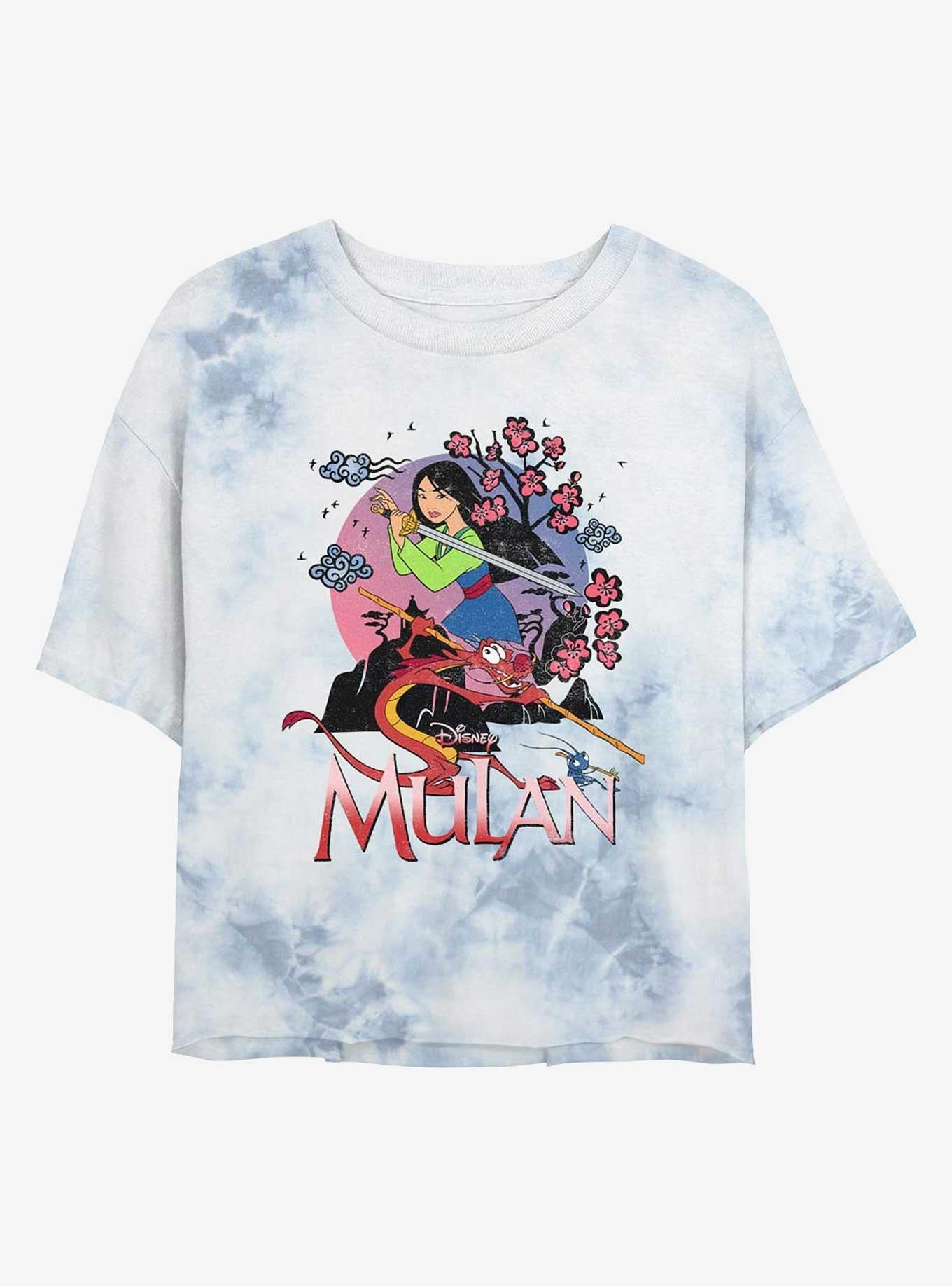 Disney Mulan Polera Crop Tie-Dye para Mujer