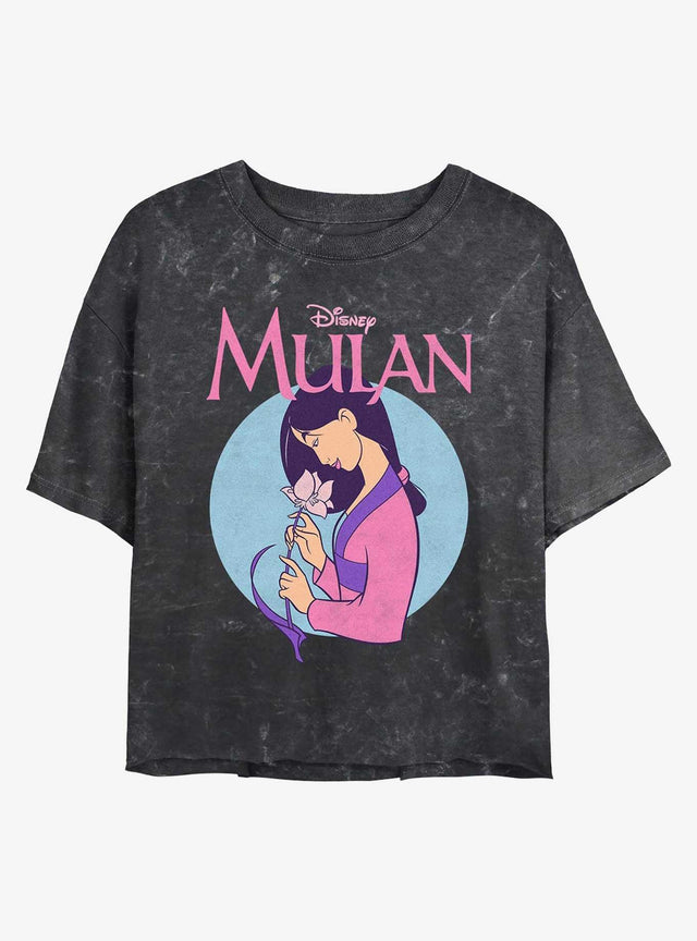 Polera corta vintage Mulan con lavado mineral