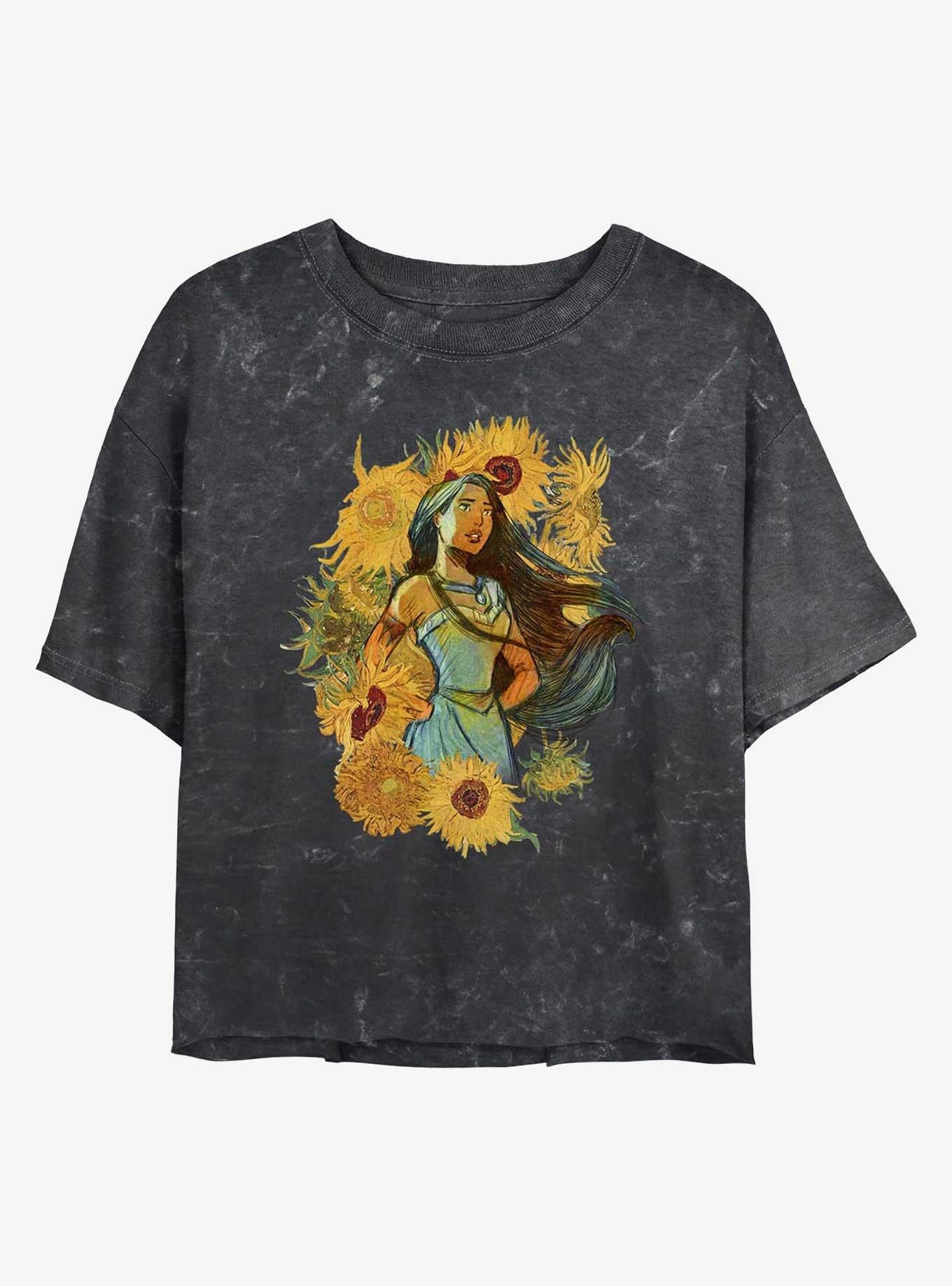 Polera crop mujer Disney Pocahontas Sunflowers in the Wind