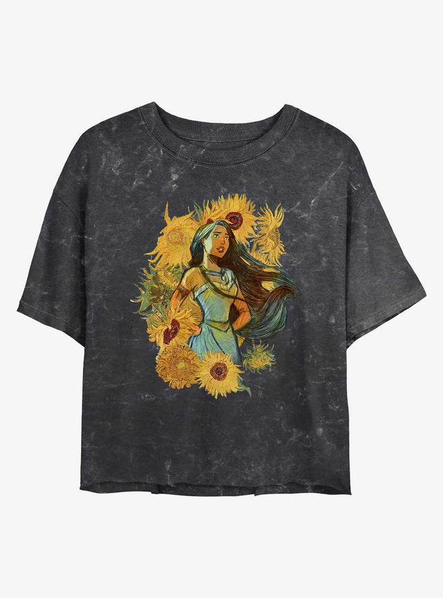 Polera crop mujer Disney Pocahontas Sunflowers in the Wind
