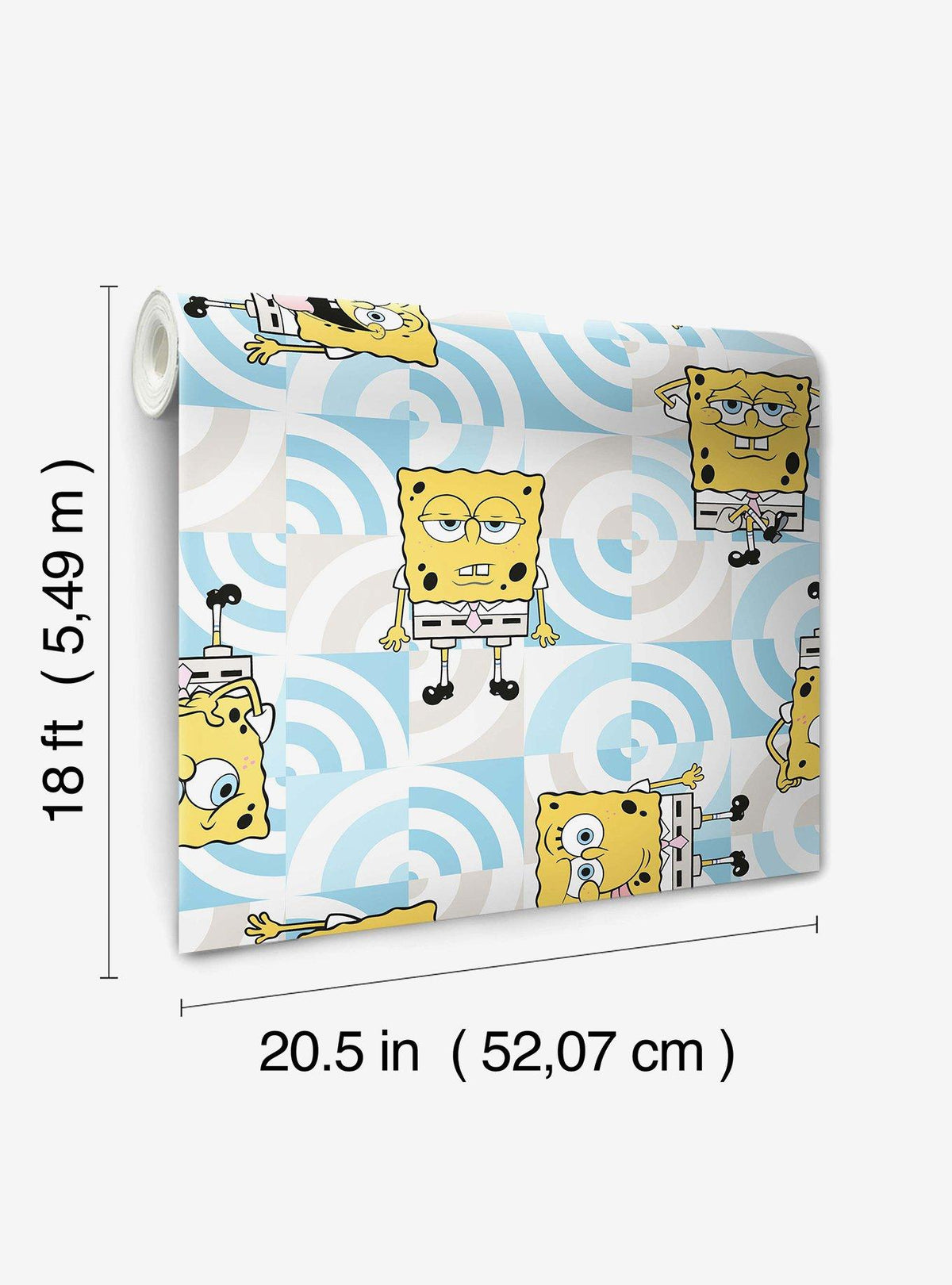 Papel mural autoadhesivo SpongeBob SquarePants Caras Divertidas