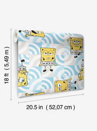Papel mural autoadhesivo SpongeBob SquarePants Caras Divertidas