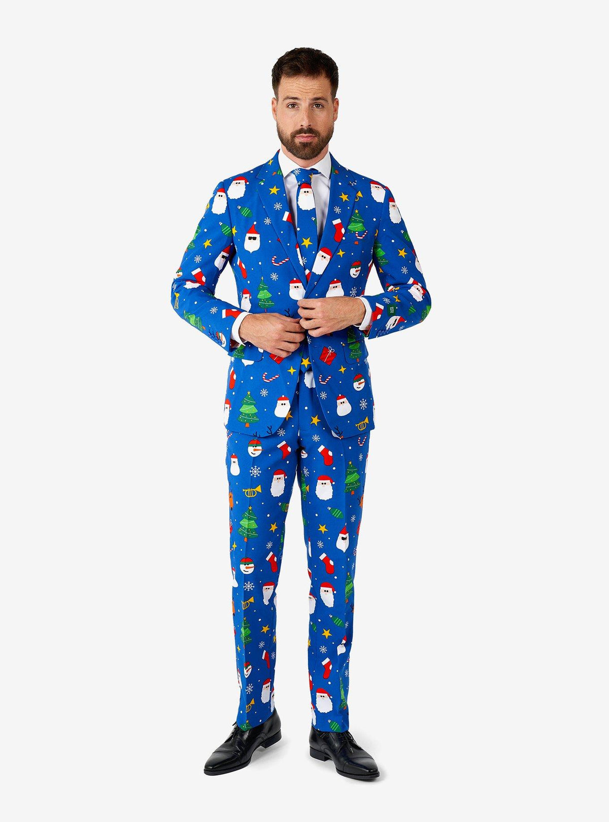 Traje navideño azul Festivity