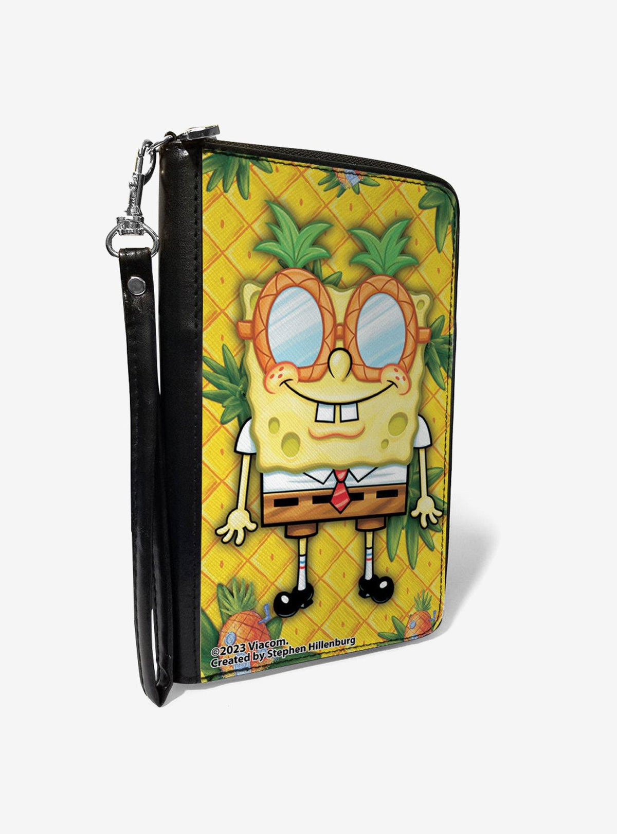 Billetera Bob Esponja con cierre envolvente