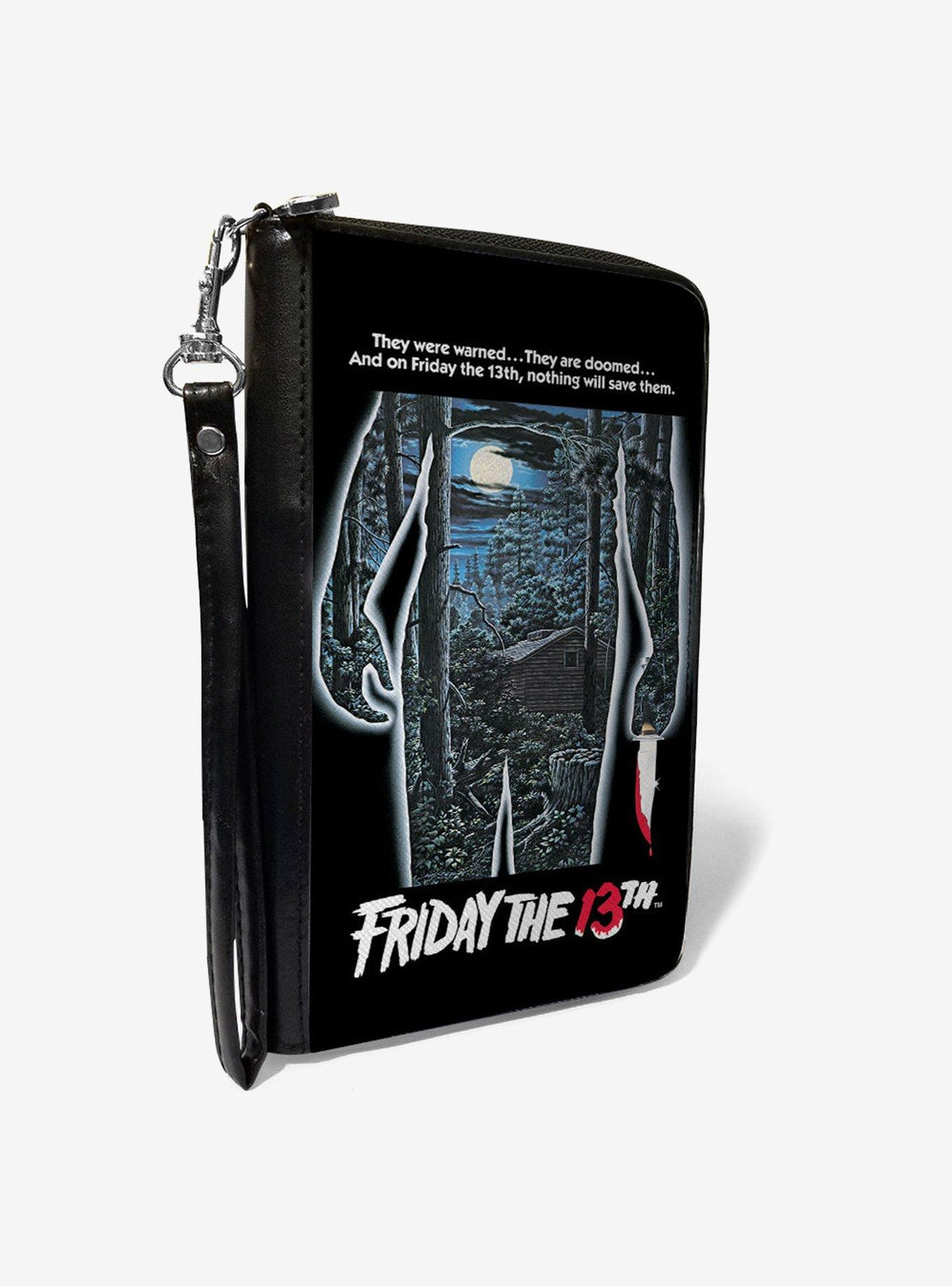 Billetera Friday the 13th con silueta de Crystal Lake