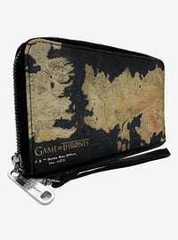 Billetera con mapa de Westeros y Essos | Game of Thrones
