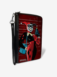 Billetera Harley Quinn Mad Love con cierre envolvente