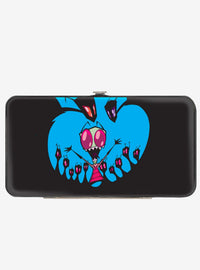 Billetera rígida Invader Zim y GIR con diseño alienígena