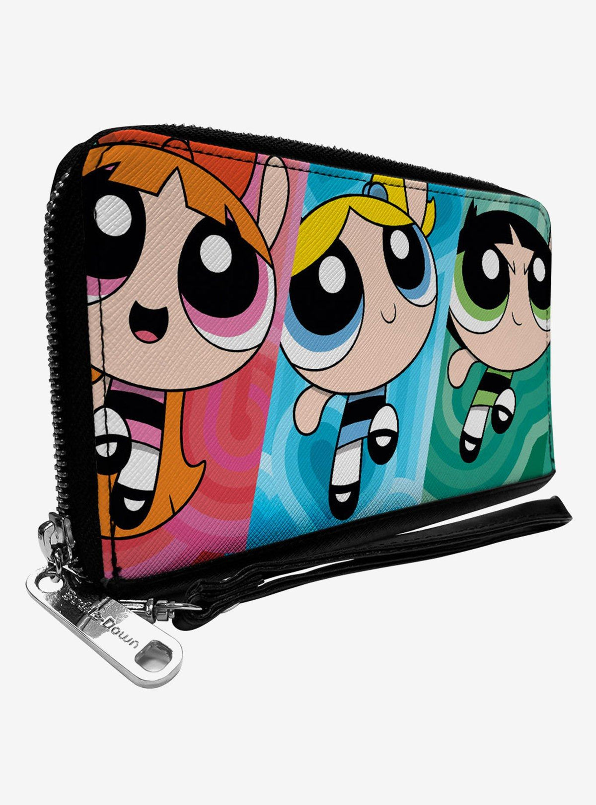 Billetera con cierre The Powerpuff Girls en acción