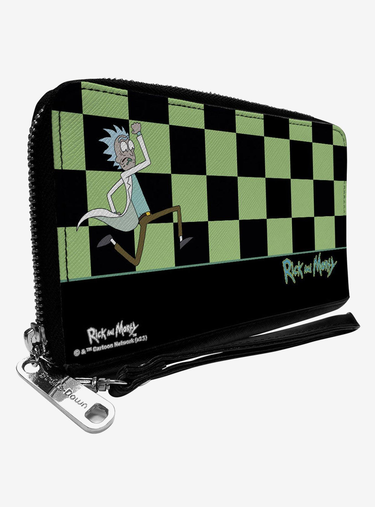 Billetera Rick corriendo de Rick and Morty
