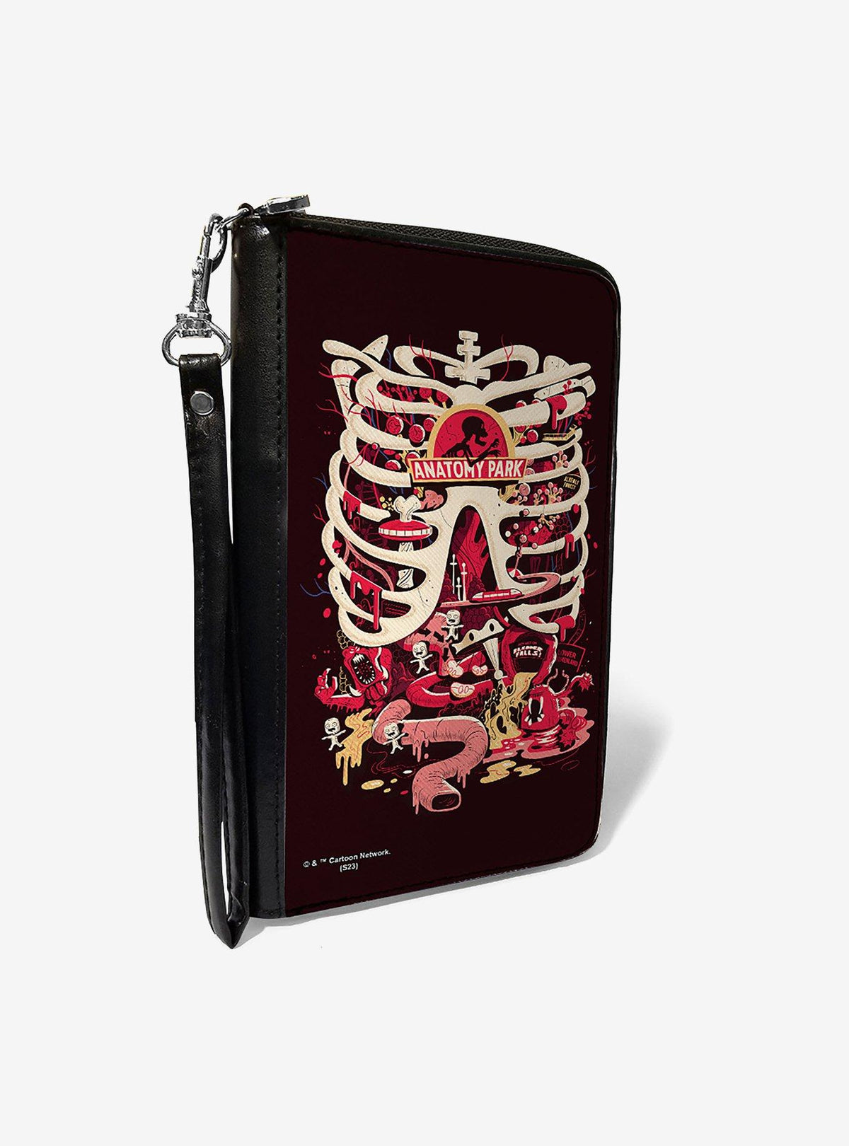 Billetera Rick and Morty Anatomy Park con cierre perimetral