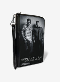 Billetera con cierre de Supernatural: hermanos Winchester