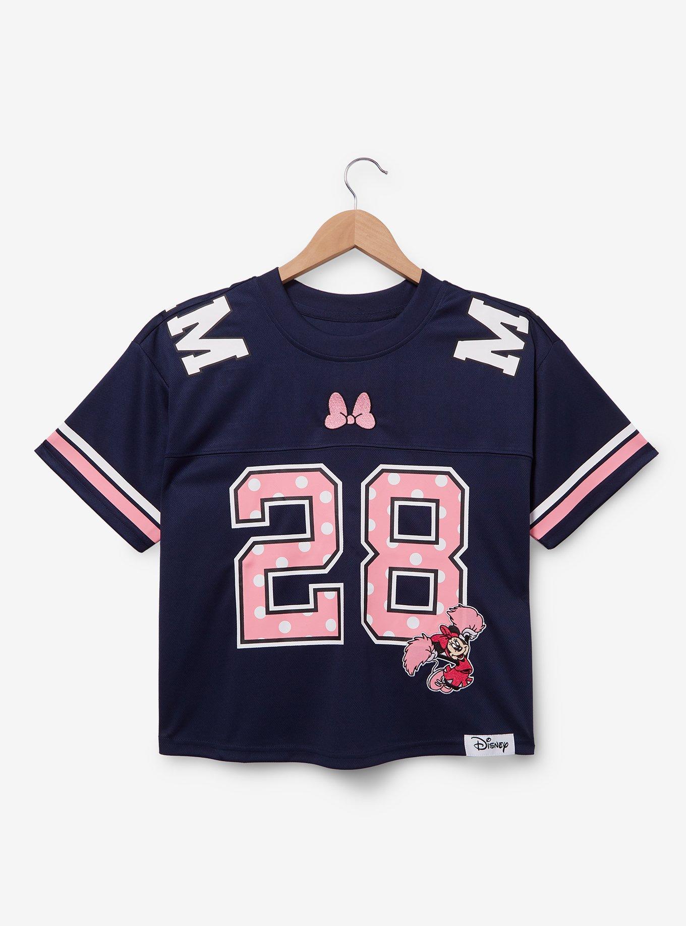 Polera de fútbol corta de Minnie Mouse para mujer