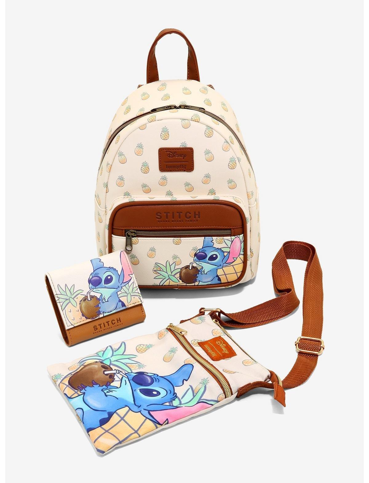 Mini mochila Disney Lilo & Stitch con piñas