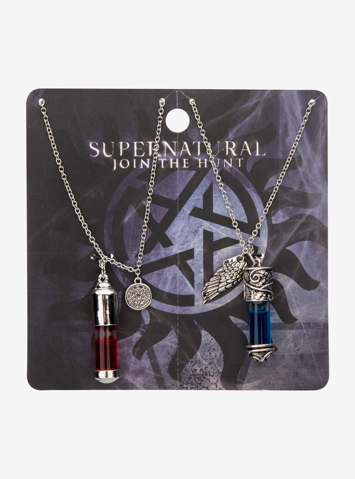 Set de collares de Supernatural: gracia y sangre de demonio
