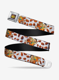 Cinturón Los Picapiedra con Fred, Barney y Cocoa Pebbles