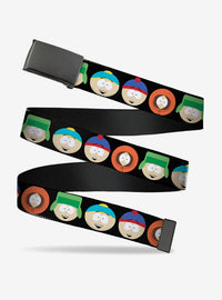 Cinturón South Park con diseño de rostros repetidos