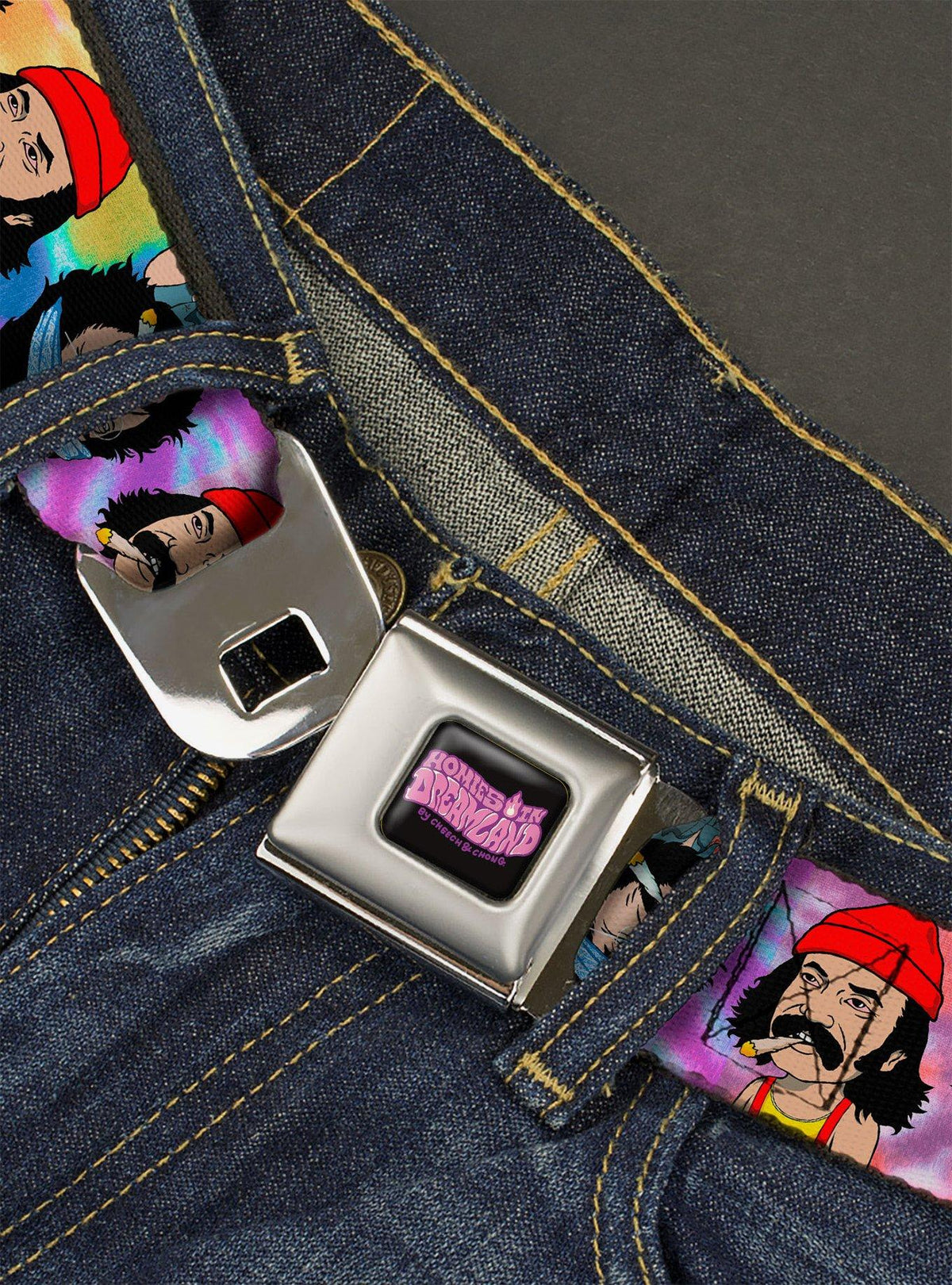 Cinturón Cheech & Chong Homies in Dreamland tie-dye