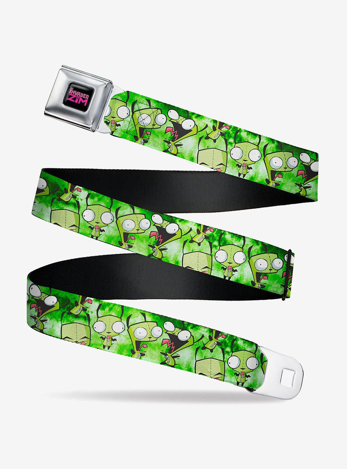 Cinturón Invader Zim con poses de Gir y efecto tie-dye