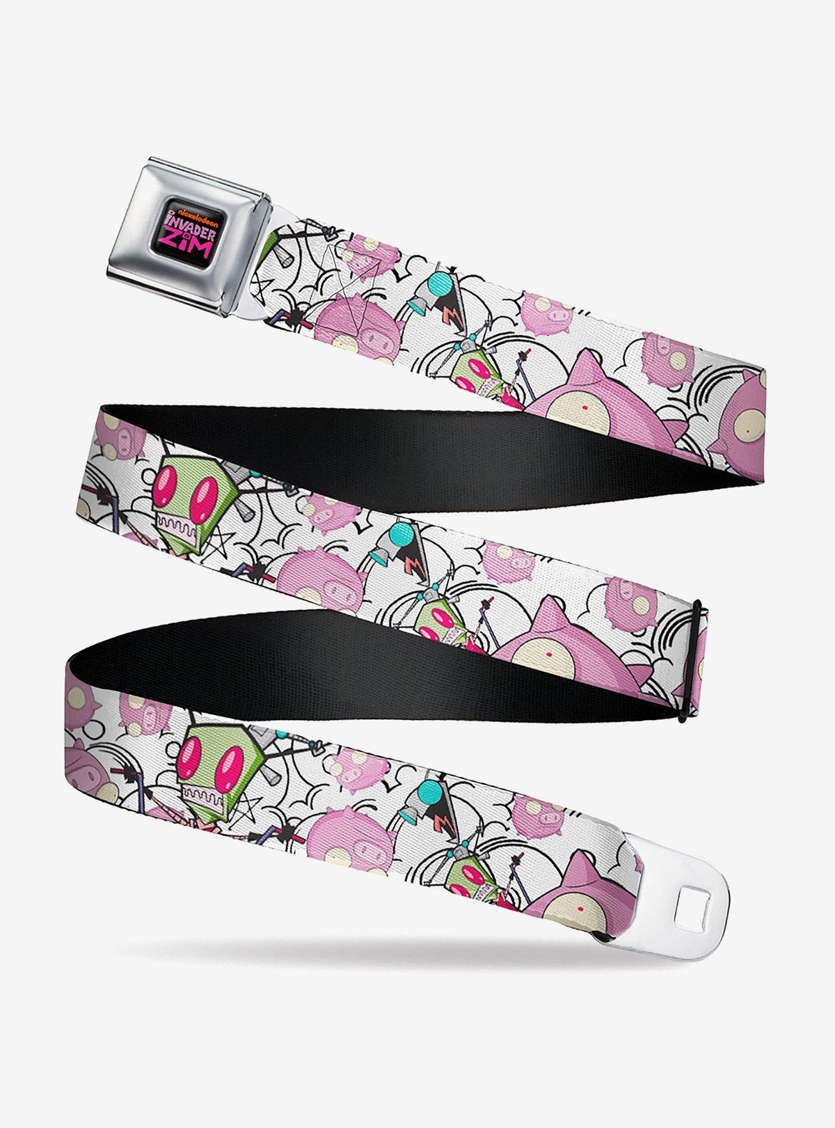 Cinturón tipo cinturón de seguridad Invader Zim: GIR y Piggy