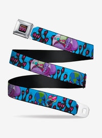 Cinturón estilo automotriz de Invader Zim con GIR y Piggy
