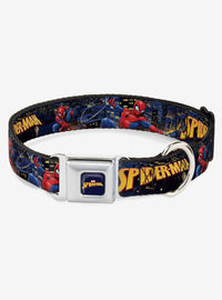 Collar para perro de Spider-Man con hebilla tipo cinturón