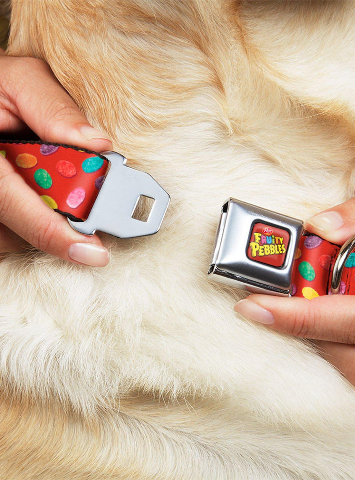 Collar rojo para perro The Flintstones Fruity Pebbles