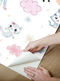 Papel mural autoadhesivo Gabby's Dollhouse
