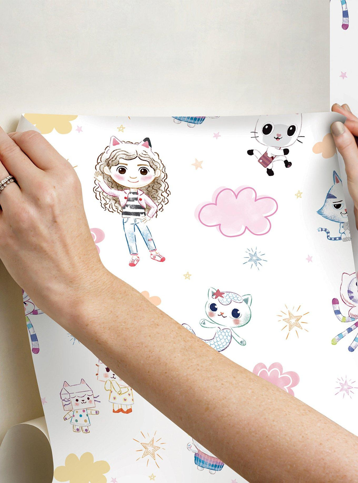 Papel mural autoadhesivo Gabby's Dollhouse