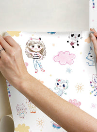 Papel mural autoadhesivo Gabby's Dollhouse