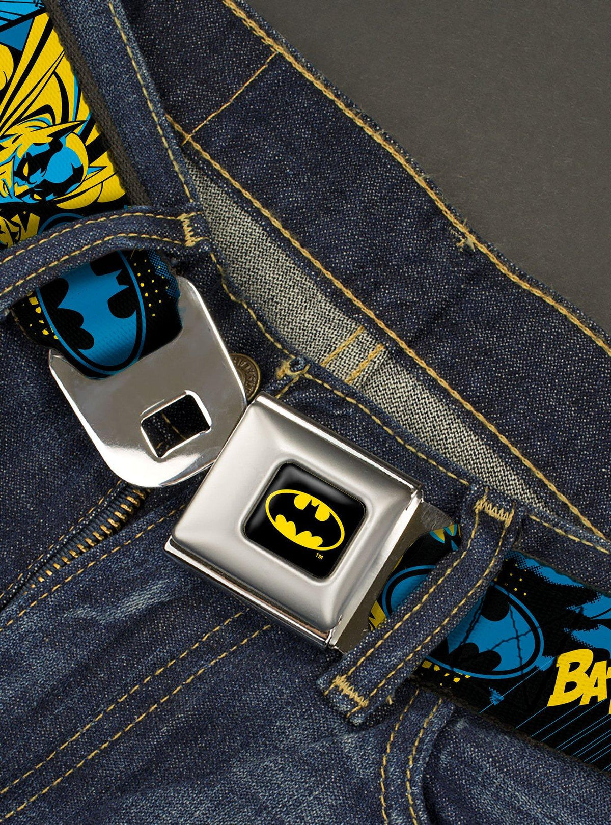 Cinturón juvenil DC Comics Batman con hebilla