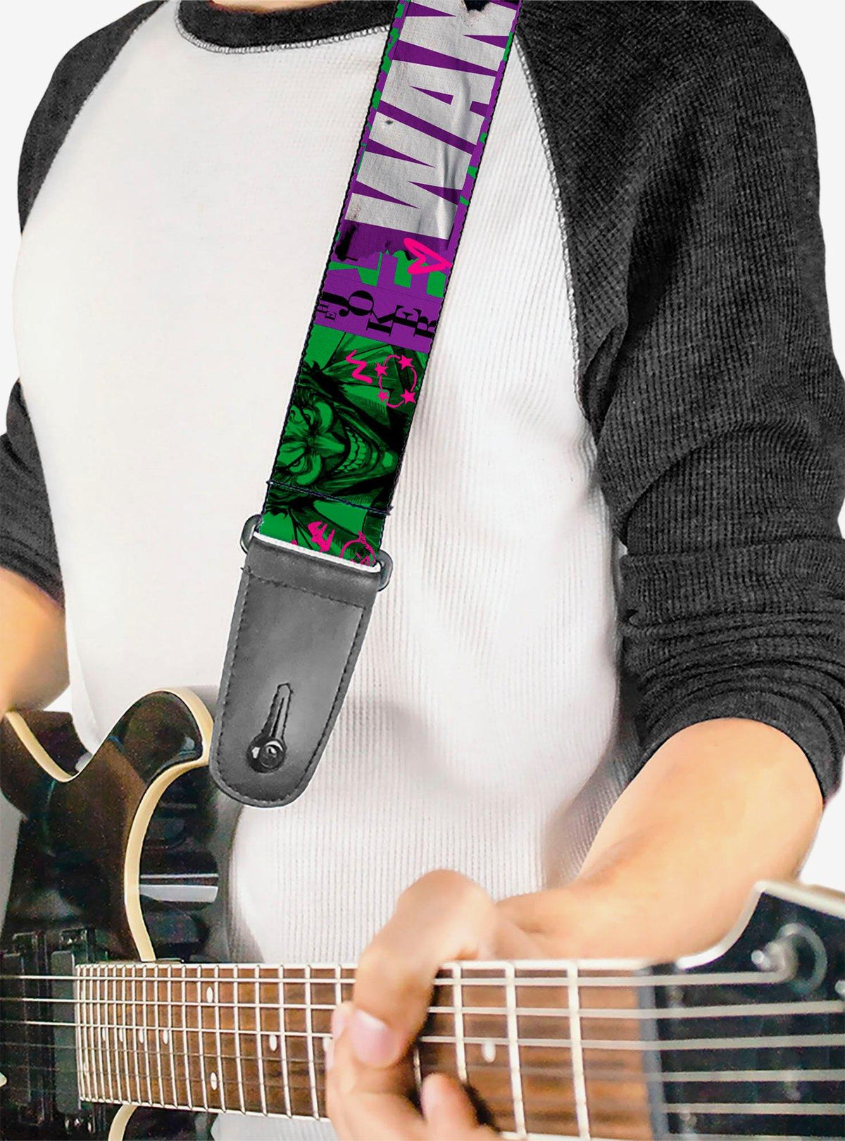 Correa de guitarra DC Comics The Joker: Wanted y grafiti