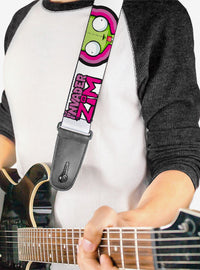 Correa de guitarra Invader Zim con logo y GIR