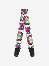 Correa de guitarra Invader Zim con logo y GIR