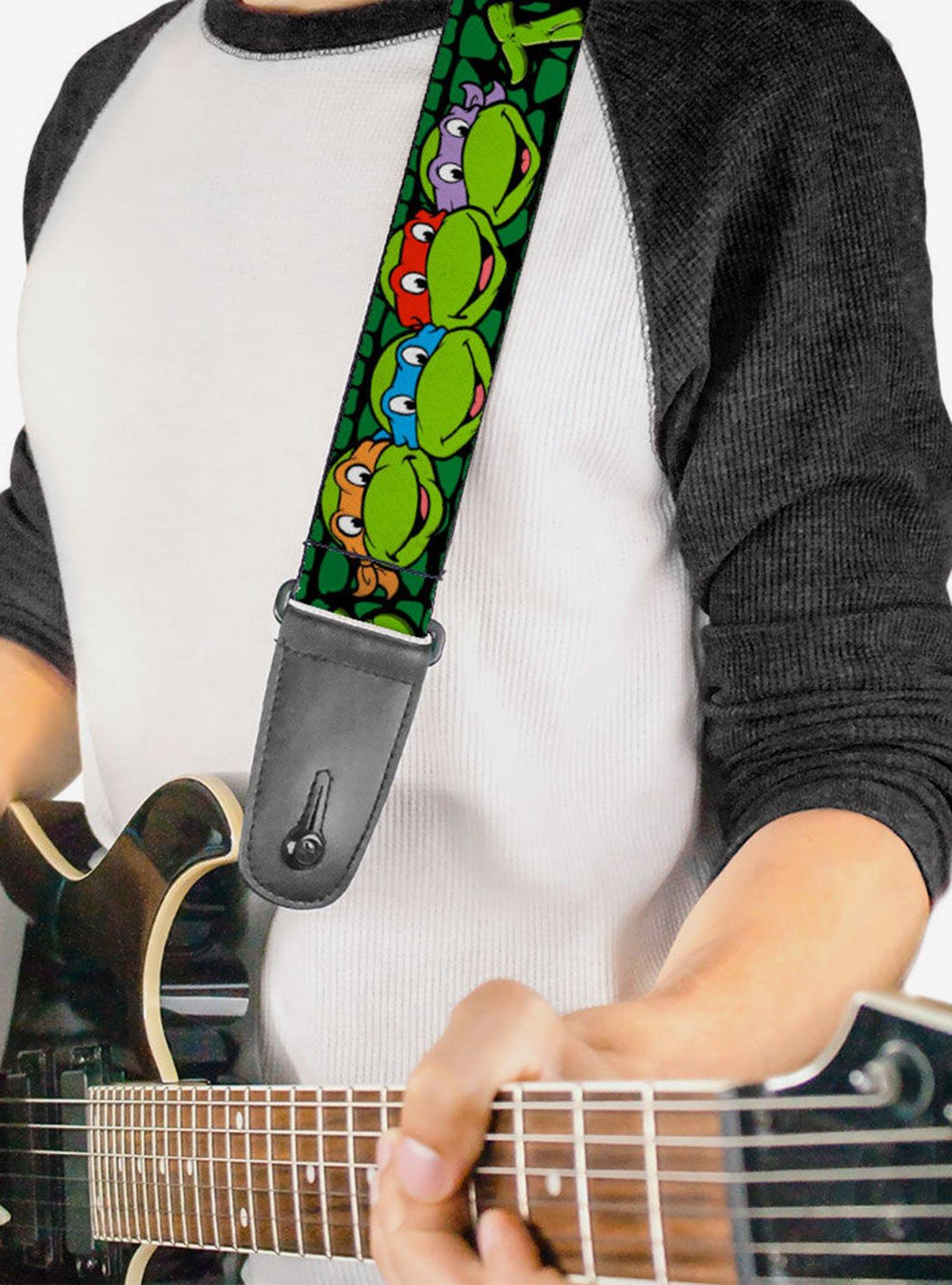 Correa para guitarra Tortugas Ninja: rostros y caparazón